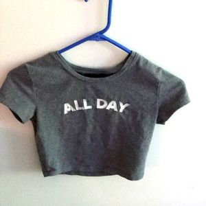 Cute little Jersey style grunge crop top